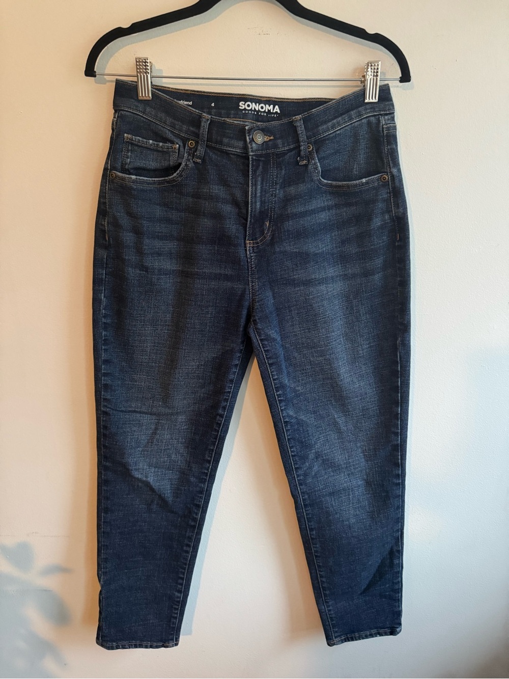 Sonoma Boyfriend Jeans in Deep Indigo Size 4